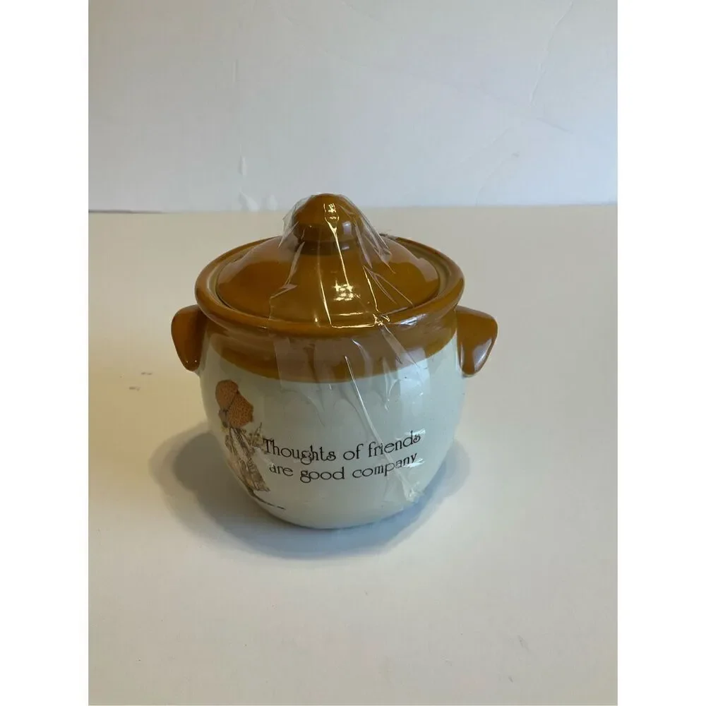 Vintage Holly Hobbie “Country Living” Stoneware Jar.